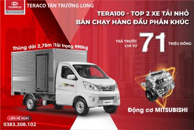 TERA100 - TOP 2 XE TẢI NHỎ DƯỚI 1 TẤN - SẴN XE GIAO NGAY