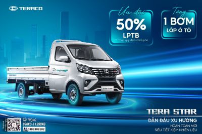 TERA STAR - DẪN ĐẦU XU HƯỚNG - SIÊU TIẾT KIỆM NHIÊN LIỆU -ƯU ĐÃI 50% LỆ PHÍ TRƯỚC BẠ - TẶNG KÈM BƠM LỐP Ô TÔ