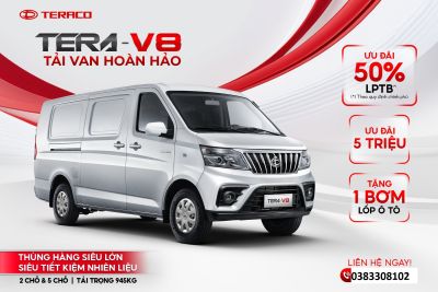 HOÀN TOÀN MỚI TERA-V8 - TẢI TRỌNG 945KG - KHÔNG BỊ CẤM TẢI