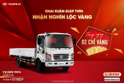 SỞ HỮU TERA190SL TẶNG NGAY 02 CHỈ VÀNG KHAI XUÂN GIÁP THÌN - NHẬN NGHÌN LỘC VÀNG