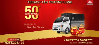 ĐÓN LỘC ĐẦU NĂM - TERA180 &amp; TERA150 ƯU ĐÃI 50% LỆ PHÍ TRƯỚC BẠ ️