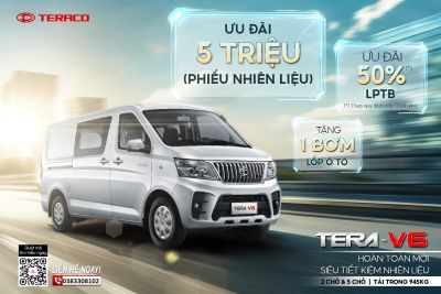 TERA-V6 - ƯU ĐÃI PHIẾU NHIÊN LIỆU 5 TRIỆU ĐỒNG &amp; TẶNG BƠM LỐP Ô TÔ