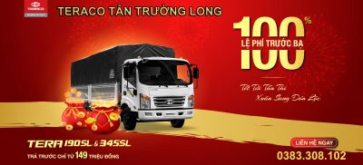 ƯU ĐÃI ĐẶC BIỆT 100% LỆ PHÍ TRƯỚC BẠ - SỞ HỮU TERA345SL &amp; TERA190SL CHỈ TỪ 149 TRIỆU ️