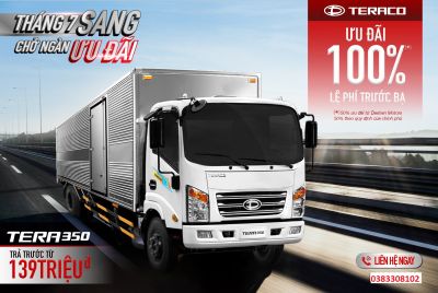 TERA350-THÙNG DÀI ĐA DỤNG - TẢI TRỌNG TỐI ƯU ƯU ĐÃI 100% LỆ PHÍ TRƯỚC BẠ