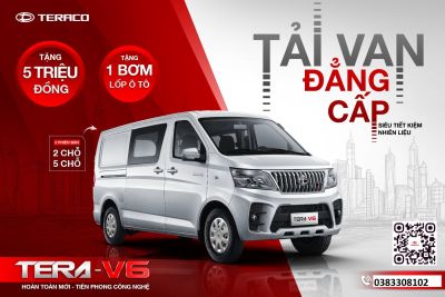 TERA-V6 - TẢI VAN ĐẲNG CẤP - TIÊN PHONG CÔNG NGHỆ HOÀN TOÀN MỚI, SIÊU TIẾT KIỆM NHIÊN LIỆU