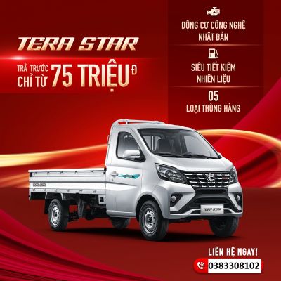 CÙNG TERACO CHỞ TẾT VỀ NHÀ - LÌ XÌ ĐẦU XUÂN - NHẬN NGAY 3 TRIỆU ĐỒNG KHI MUA TẢI NHẸ MÁY XĂNG TERACO