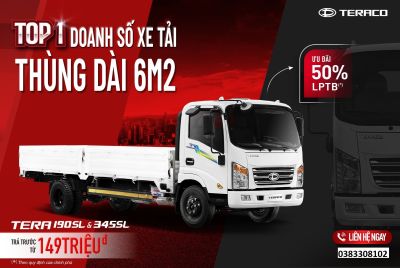 VUA TẢI NHẸ THÙNG DÀI 6.2M - BỘ ĐÔI TERA190SL &amp; TERA345SL