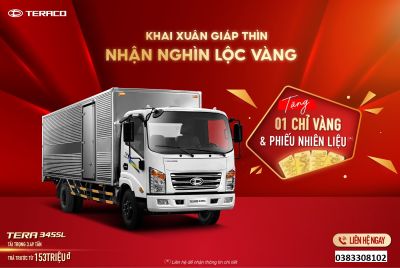 SỞ HỮU TERA345SL TẶNG 01 CHỈ VÀNG VÀ PHIẾU NHIÊN LIỆU KHAI XUÂN GIÁP THÌN - NHẬN NGHÌN LỘC VÀNG